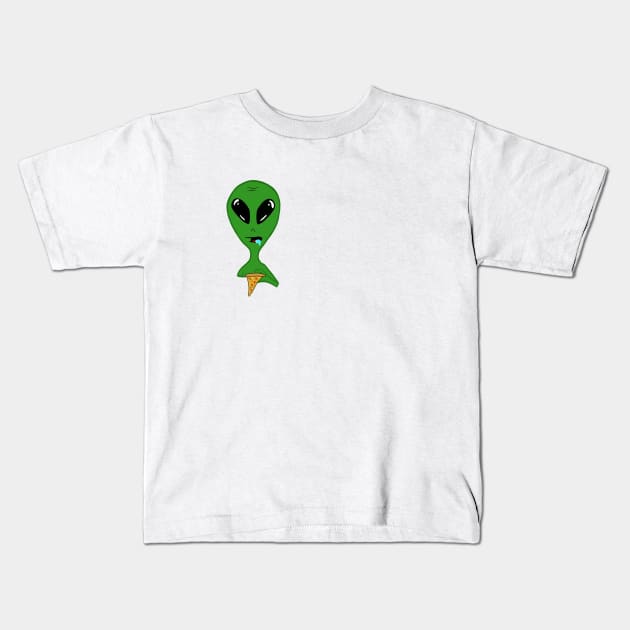 AlienPizzaBro Kids T-Shirt by InterTerror